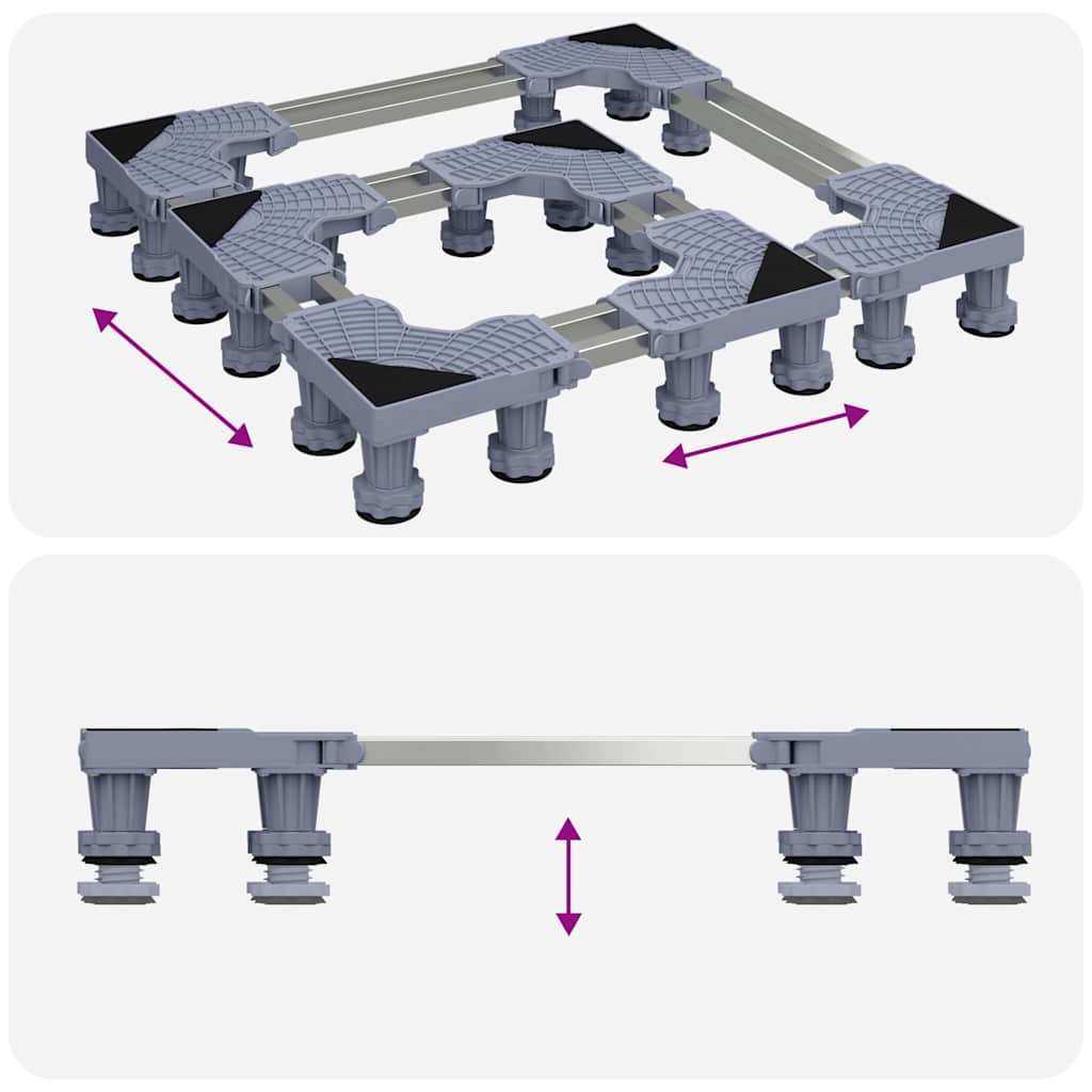 vidaXL Βάση Πλυντηρίου Ρυθμιστική 400 κιλά