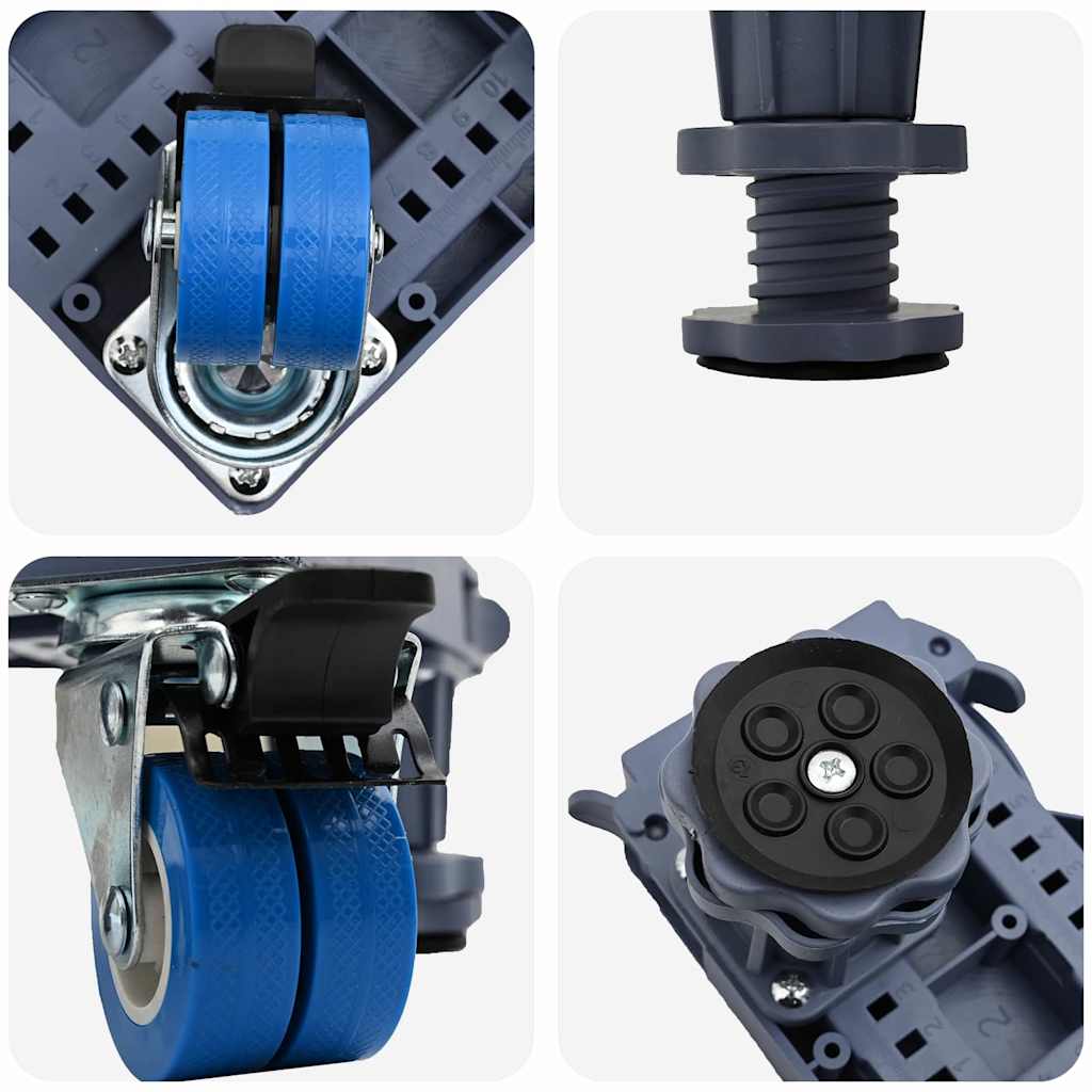 vidaXL Βάση Πλυντηρίου με Τροχούς Ρυθμιζόμενη 350 κιλά