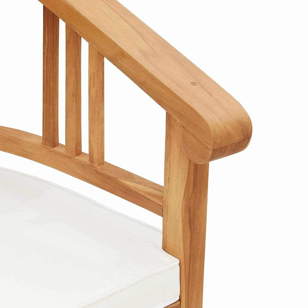 vidaXL Καρέκλα με μαξιλάρι 2 pcs Καφέ 63 x 58 x 89 εκ. Στερεό Ξύλο Τίκ