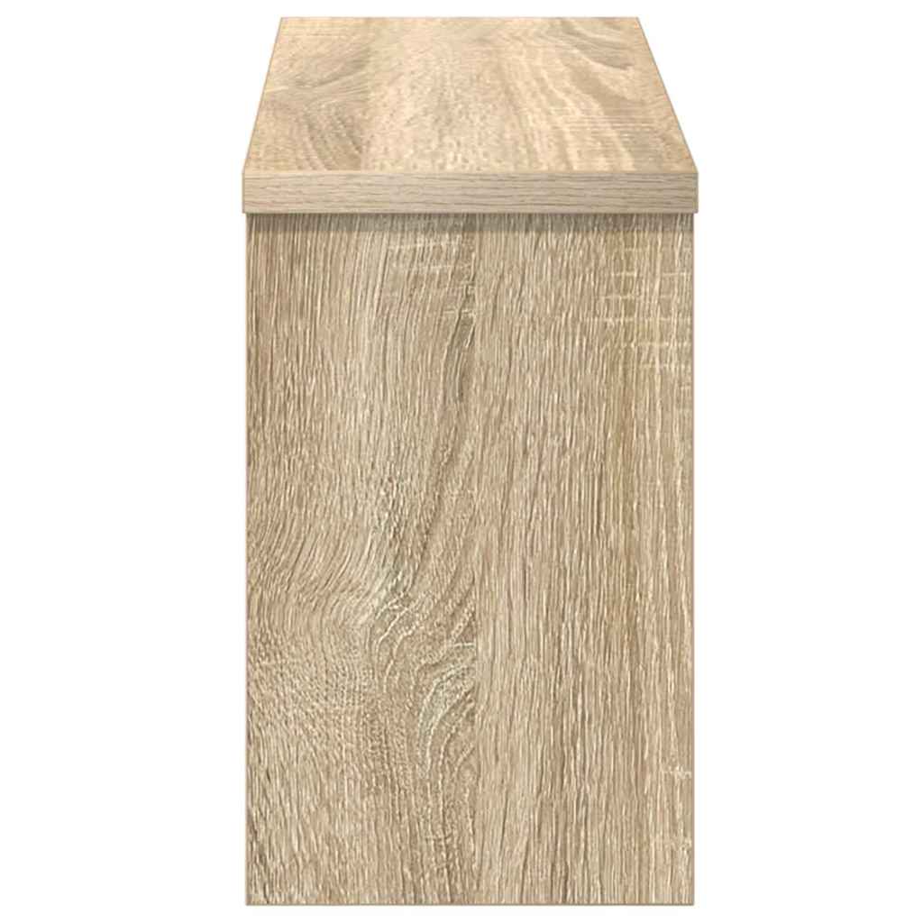 vidaXL Τοίχου Κρεμάστρα Επιτοίχιο Δρύς Sonoma 50 x 16 x 26 εκ