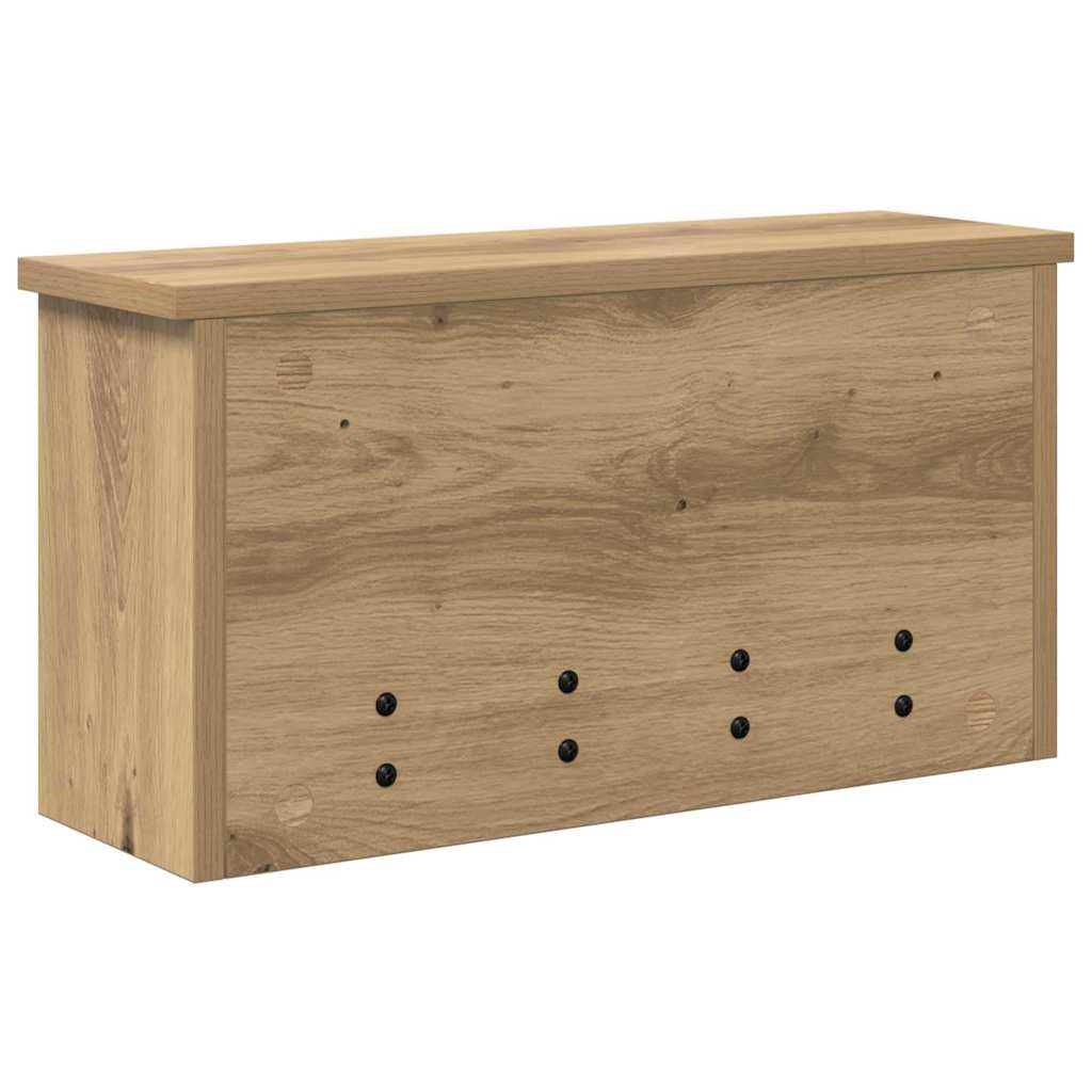 vidaXL Τοίχου Κρεμάστρα Επιτοίχιο Artisan Oak 50 x 16 x 26 εκ