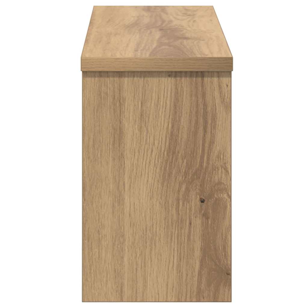 vidaXL Τοίχου Κρεμάστρα Επιτοίχιο Artisan Oak 50 x 16 x 26 εκ