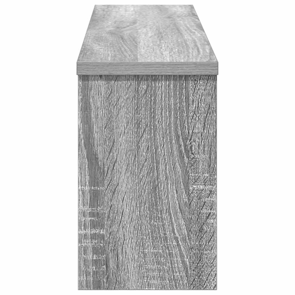 vidaXL Τοίχου Κρεμάστρα Γκρι sonoma 75 x 16 x 26 εκ Επεξεργασμένο ξύλο