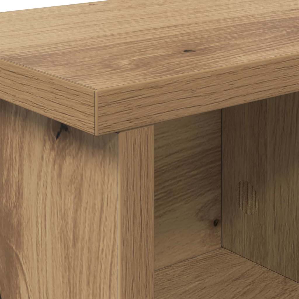 vidaXL Τοίχου Κρεμάστρα Επιτοίχιο Artisan Oak 75 x 16 x 26 εκ
