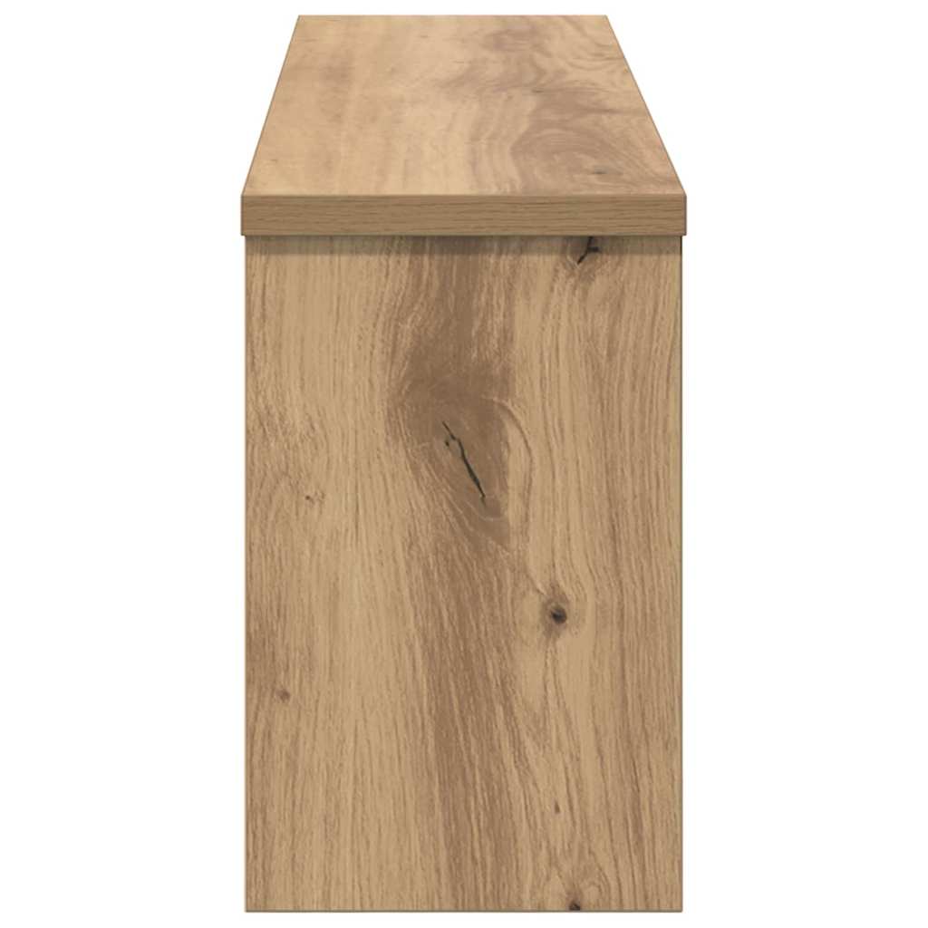 vidaXL Τοίχου Κρεμάστρα Επιτοίχιο Artisan Oak 75 x 16 x 26 εκ