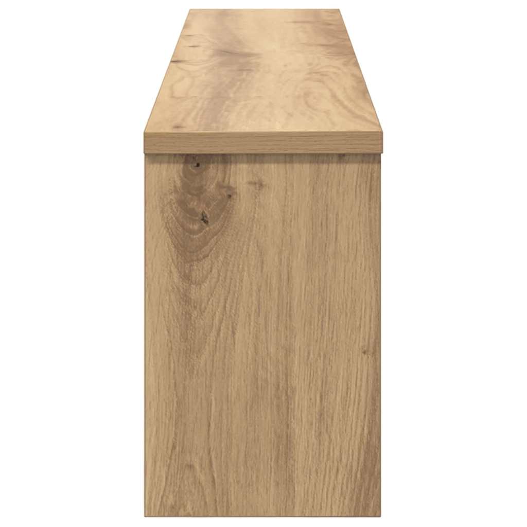 vidaXL Τοίχου Κρεμάστρα Επιτοίχιο Artisan Oak 100 x 16 x 26 εκ