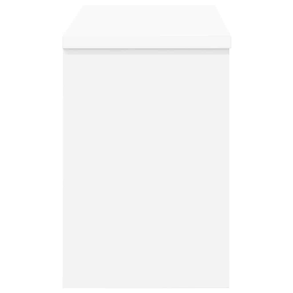 vidaXL Τοίχου Κρεμάστρα Επιτοίχιο Λευκό 50 x 20 x 30 εκ.