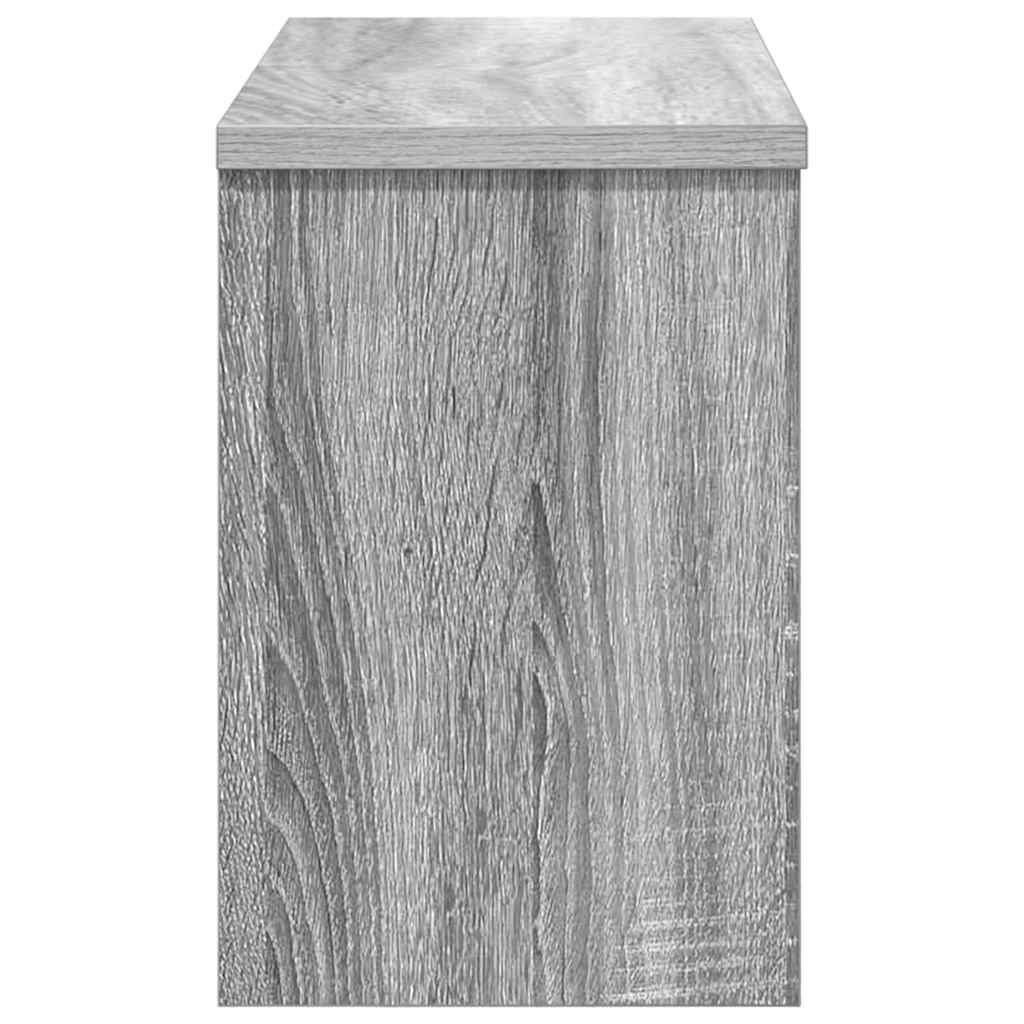 vidaXL Τοίχου Κρεμάστρα με ράφι Γκρίζο Σονομα 50 x 20 x 30 εκ.