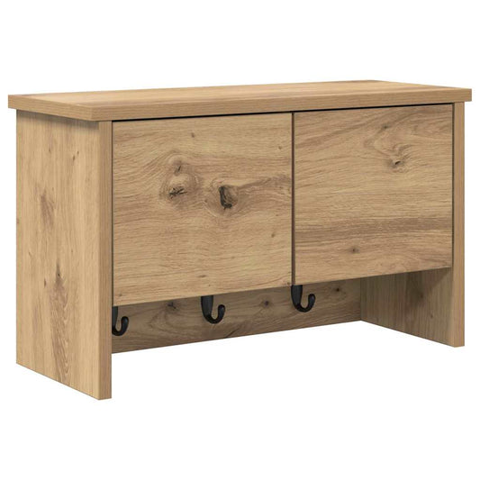 vidaXL Τοίχου Κρεμάστρα Επιτοίχιο Artisan Oak 50 x 20 x 30 εκ.