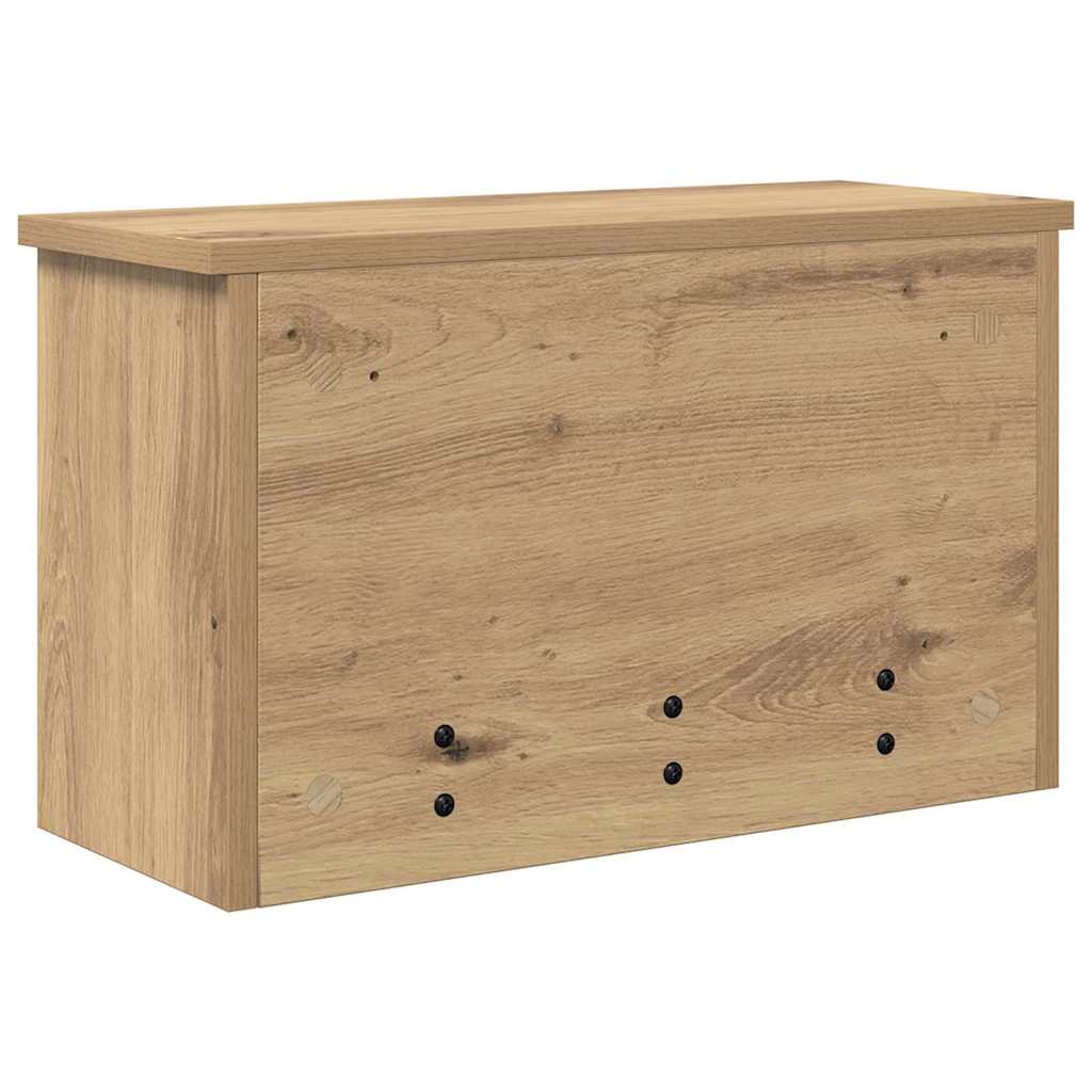 vidaXL Τοίχου Κρεμάστρα Επιτοίχιο Artisan Oak 50 x 20 x 30 εκ.