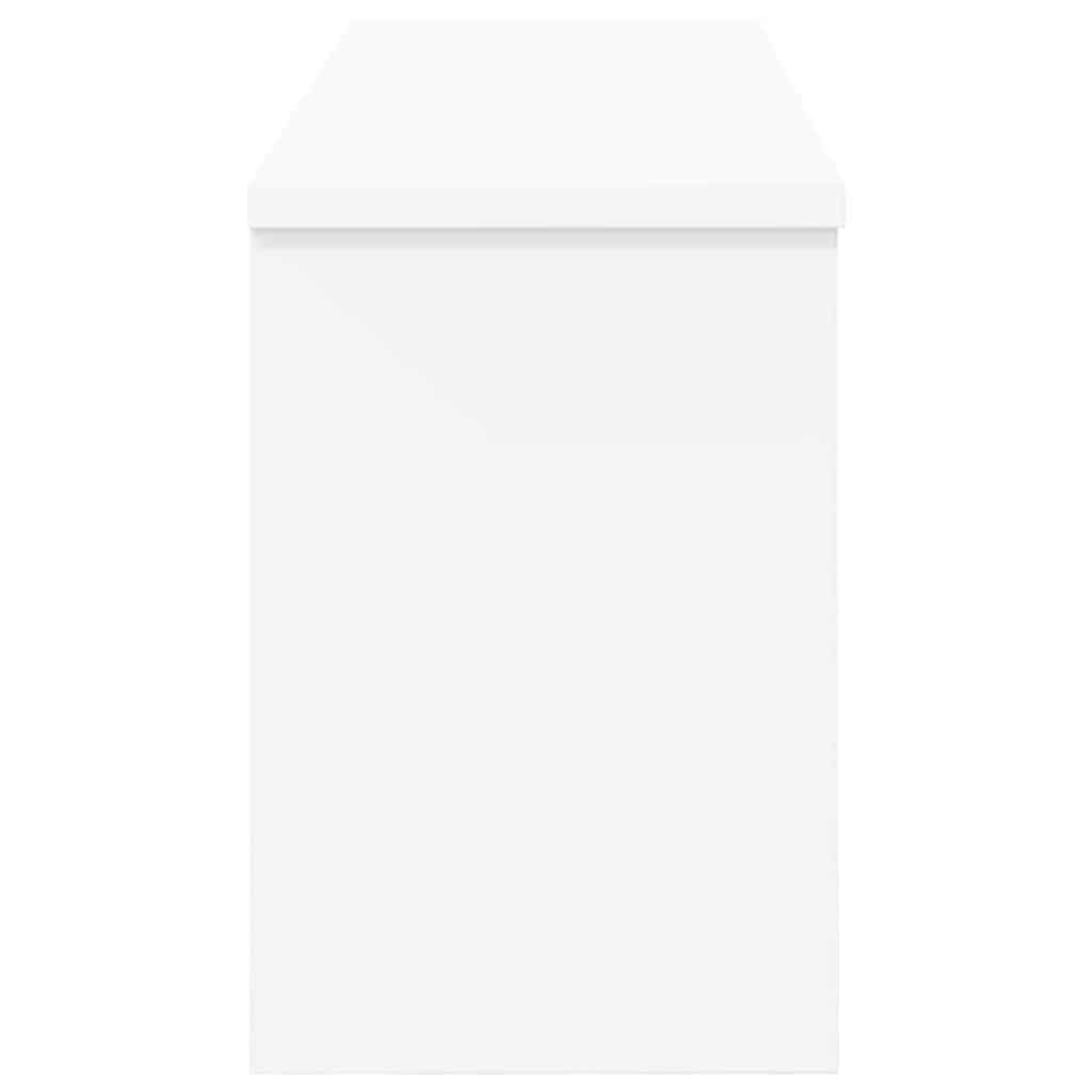 vidaXL Τοίχου Κρεμάστρα Επιτοίχιο Λευκό 80 x 20 x 30 cm