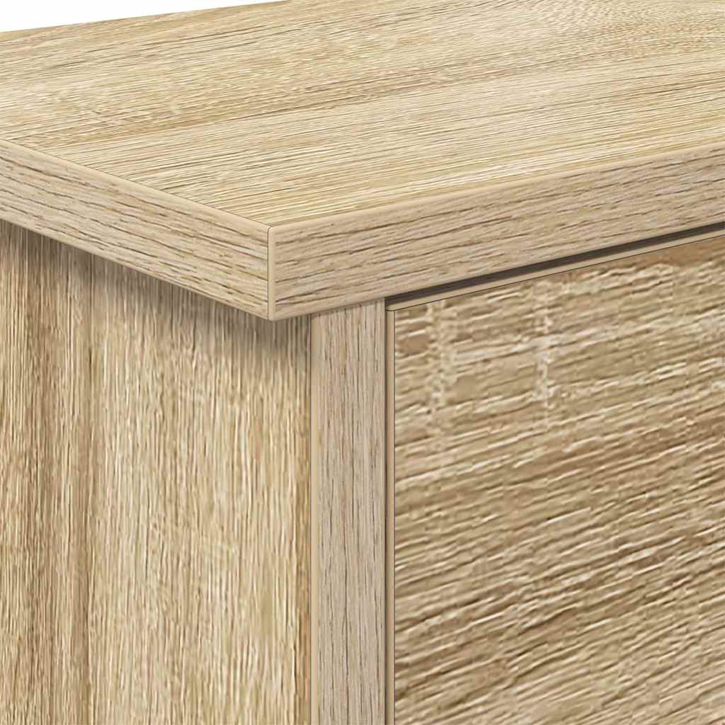 vidaXL Τοίχου Κρεμάστρα Επιτοίχιο Δρύς Sonoma 80 x 20 x 30 cm