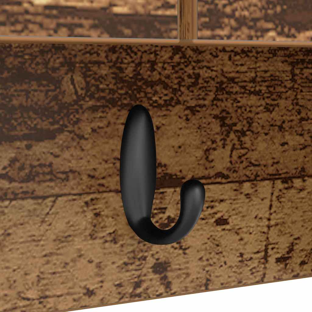 vidaXL Τοίχου Κρεμάστρα Παλαιό ξύλο 80 x 20 x 30 cm Επεξεργασμένο ξύλο