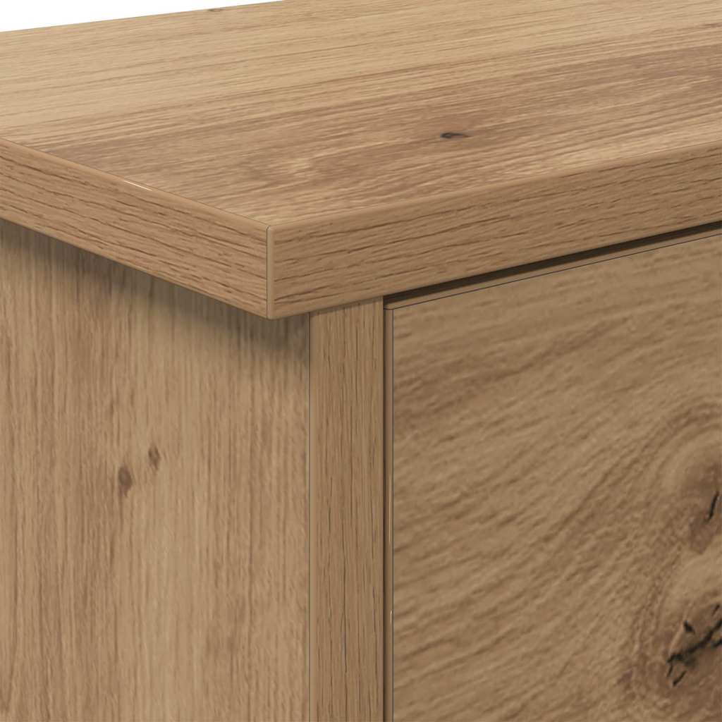 vidaXL Τοίχου Κρεμάστρα Επιτοίχιο Artisan Oak 80 x 20 x 30 cm