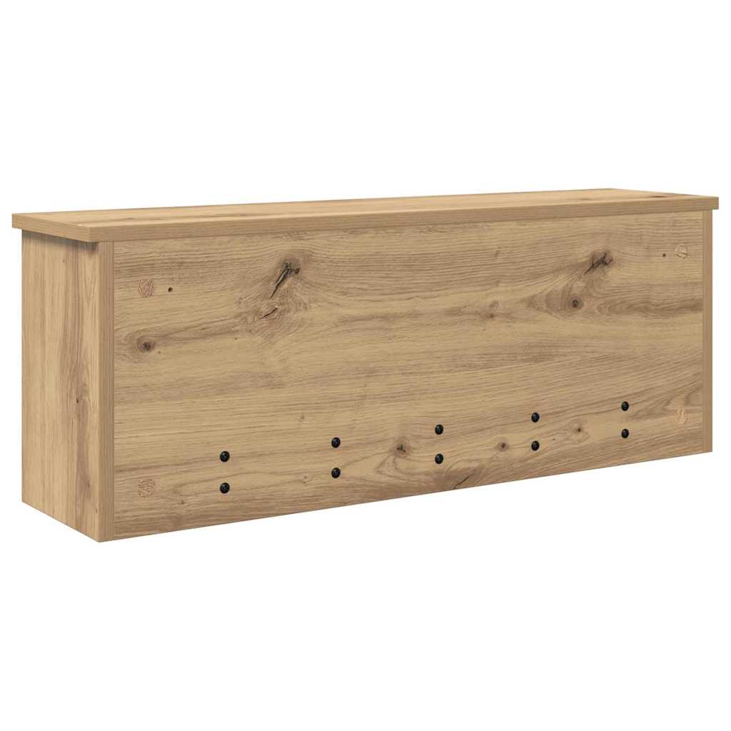 vidaXL Τοίχου Κρεμάστρα Επιτοίχιο Artisan Oak 80 x 20 x 30 cm