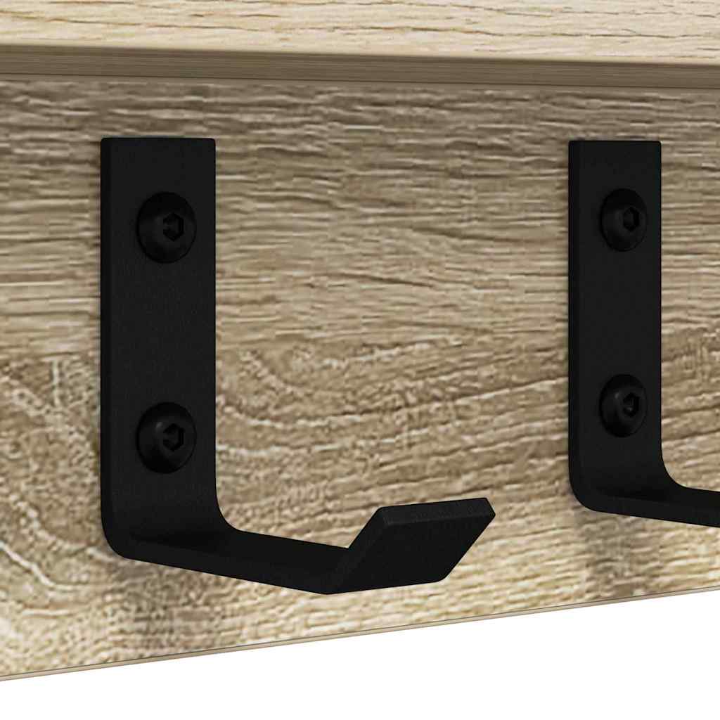 vidaXL Τοίχου Κρεμάστρα Επιτοίχιο Δρύς Sonoma 40 x 10,5 x 10,5 εκ