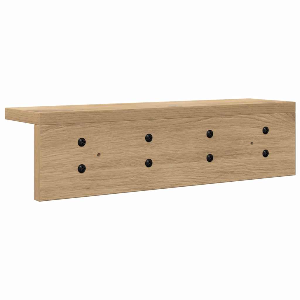vidaXL Τοίχου Κρεμάστρα Επιτοίχιο Artisan Oak 40 x 10,5 x 10,5 εκ