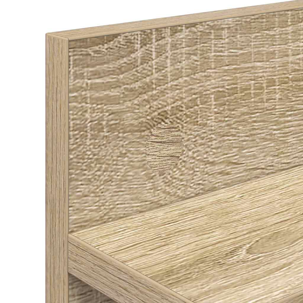 vidaXL Τοίχου Κρεμάστρα Επιτοίχιο Δρύς Sonoma 40 x 10,5 x 18 εκ