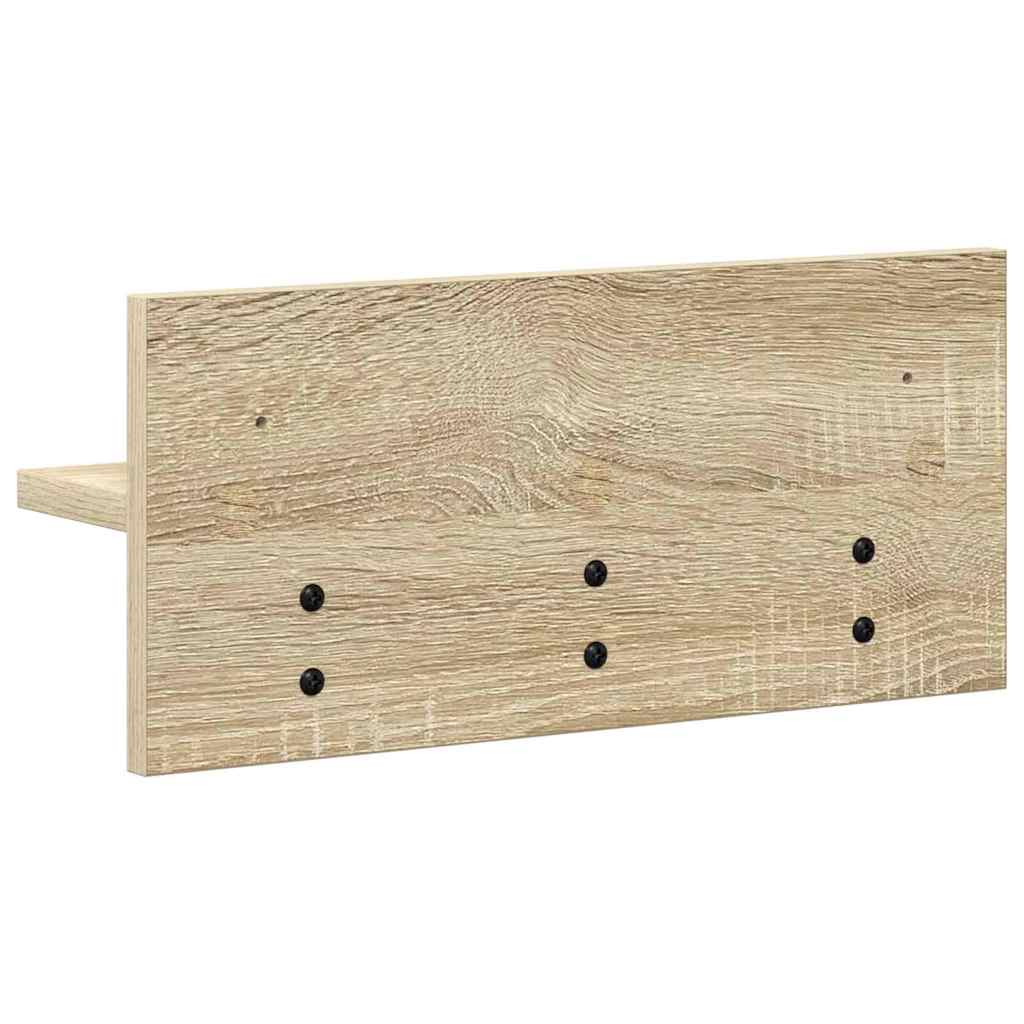 vidaXL Τοίχου Κρεμάστρα Επιτοίχιο Δρύς Sonoma 40 x 10,5 x 18 εκ