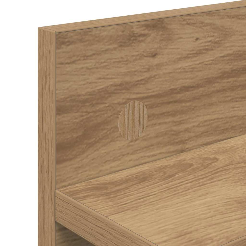 vidaXL Τοίχου Κρεμάστρα Επιτοίχιο Artisan Oak 40 x 10,5 x 18 εκ