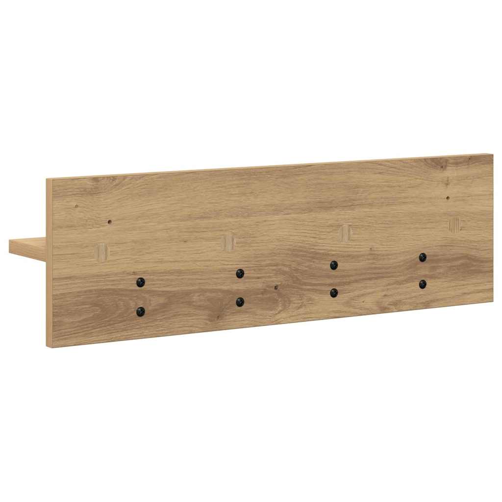 vidaXL Τοίχου Κρεμάστρα Επιτοίχιο Artisan Oak 60 x 10,5 x 18 εκ