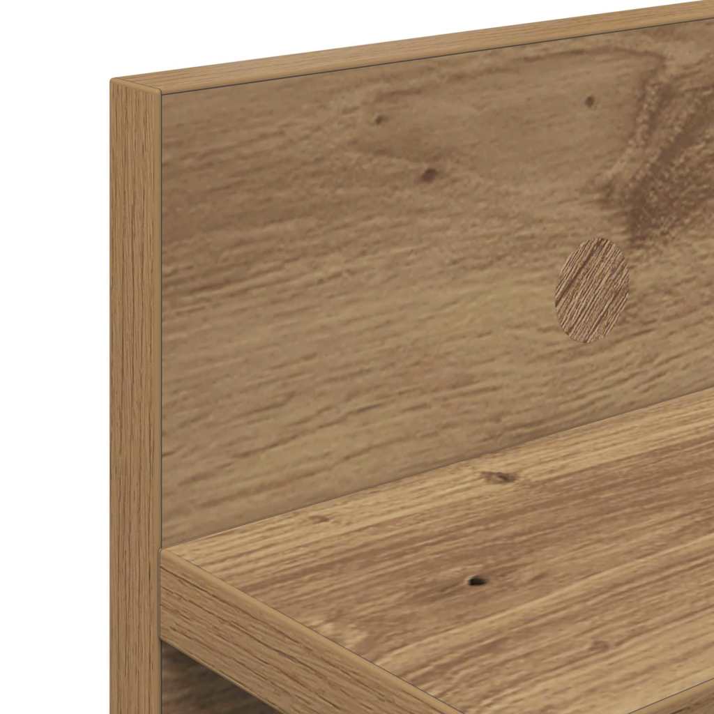 vidaXL Τοίχου Κρεμάστρα Επιτοίχιο Artisan Oak 100 x 10,5 x 18 εκ