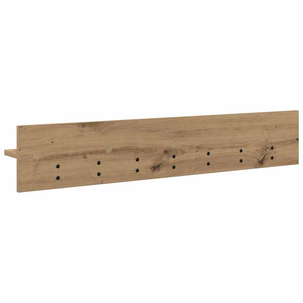 vidaXL Τοίχου Κρεμάστρα Επιτοίχιο Artisan Oak 100 x 10,5 x 18 εκ