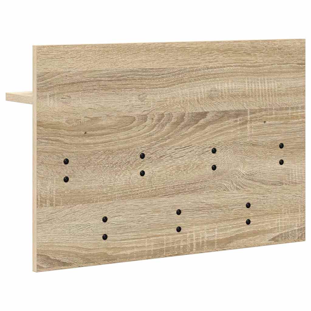 vidaXL Τοίχου Κρεμάστρα Επιτοίχιο Δρύς Sonoma 60 x 40 x 12 cm