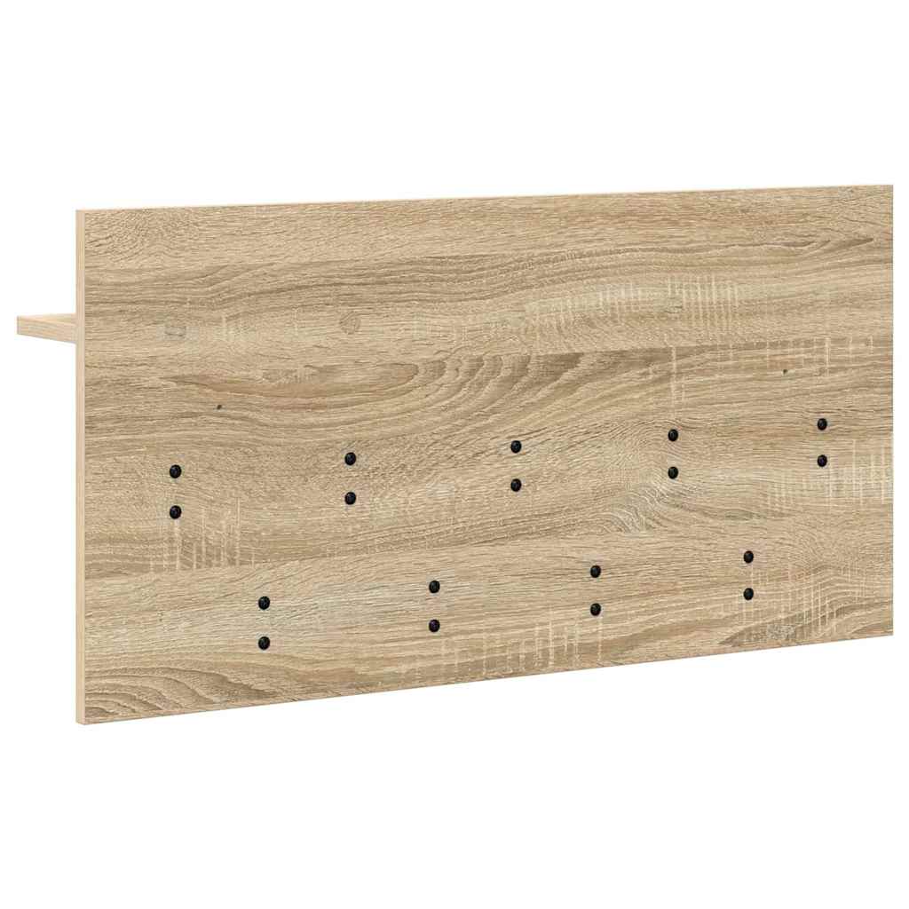 vidaXL Τοίχου Κρεμάστρα Επιτοίχιο Δρύς Sonoma 80 x 40 x 12 cm