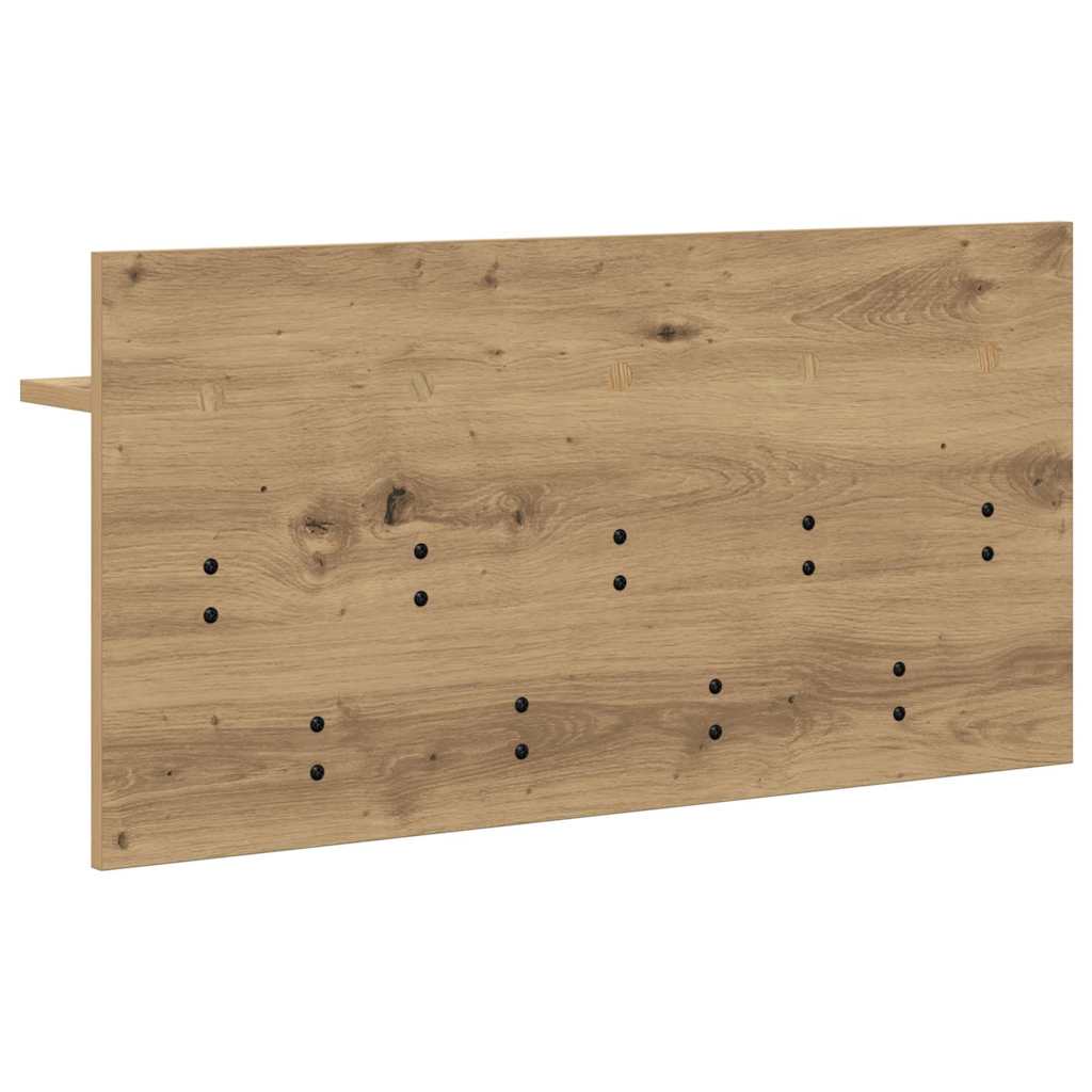 vidaXL Τοίχου Κρεμάστρα Επιτοίχιο Artisan Oak 80 x 40 x 12 cm