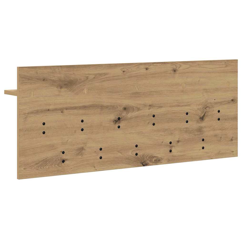 vidaXL Τοίχου Κρεμάστρα Επιτοίχιο Artisan Oak 100 x 40 x 12 εκ