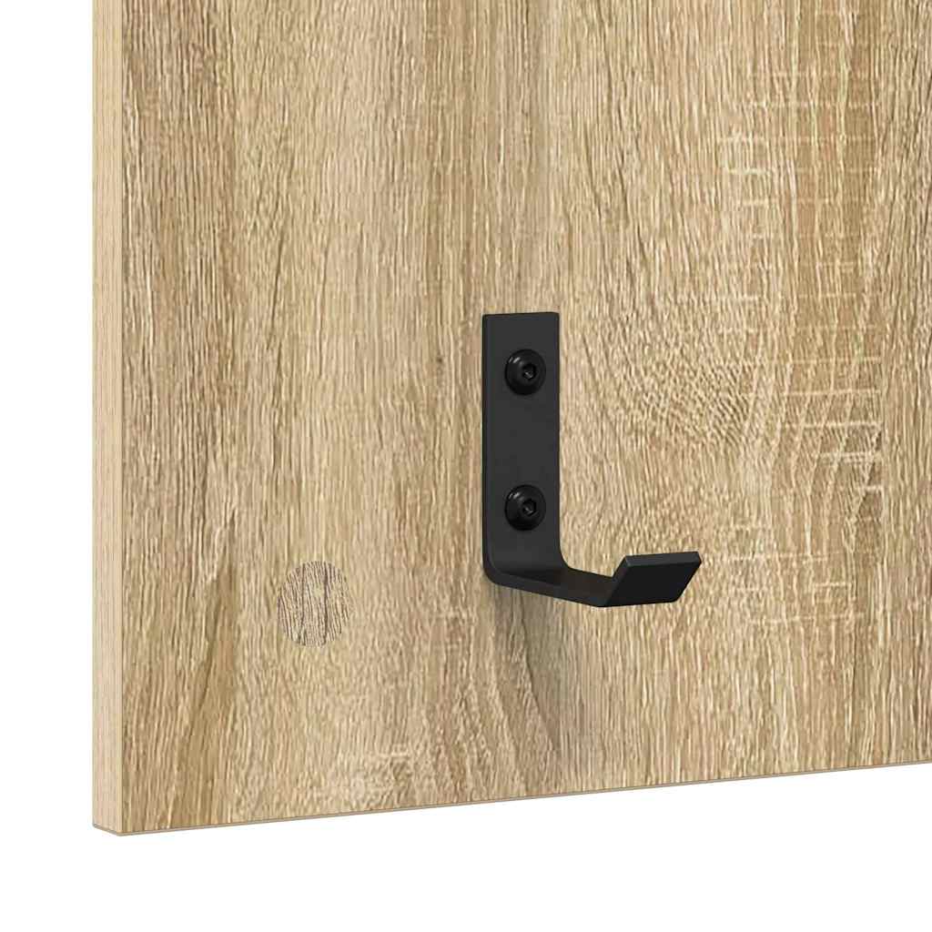 vidaXL Τοίχου Κρεμάστρα Επιτοίχιο Δρύς Sonoma 40 x 10 x 90 εκ.