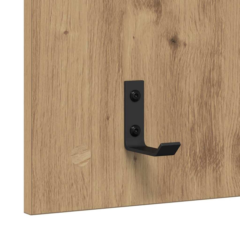 vidaXL Τοίχου Κρεμάστρα Επιτοίχιο Artisan Oak 40 x 10 x 90 εκ.