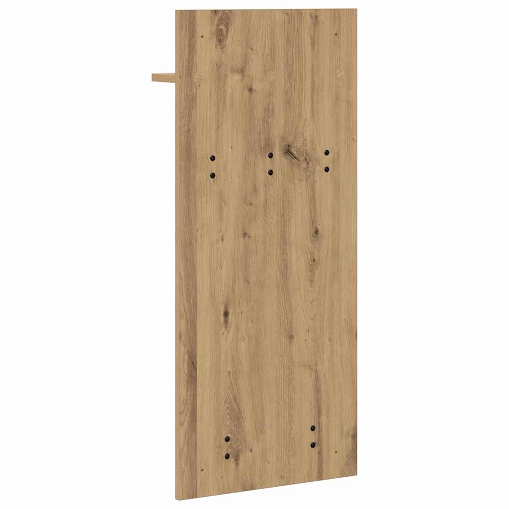 vidaXL Τοίχου Κρεμάστρα Επιτοίχιο Artisan Oak 40 x 10 x 90 εκ.