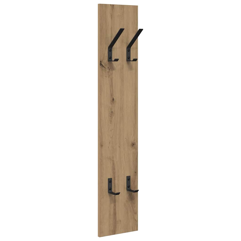 vidaXL Τοίχου Κρεμάστρα Επιτοίχιο Artisan Oak 20 x 1,5 x 100 εκ