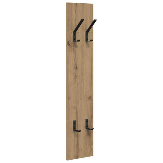 vidaXL Τοίχου Κρεμάστρα Επιτοίχιο Artisan Oak 20 x 1,5 x 100 εκ
