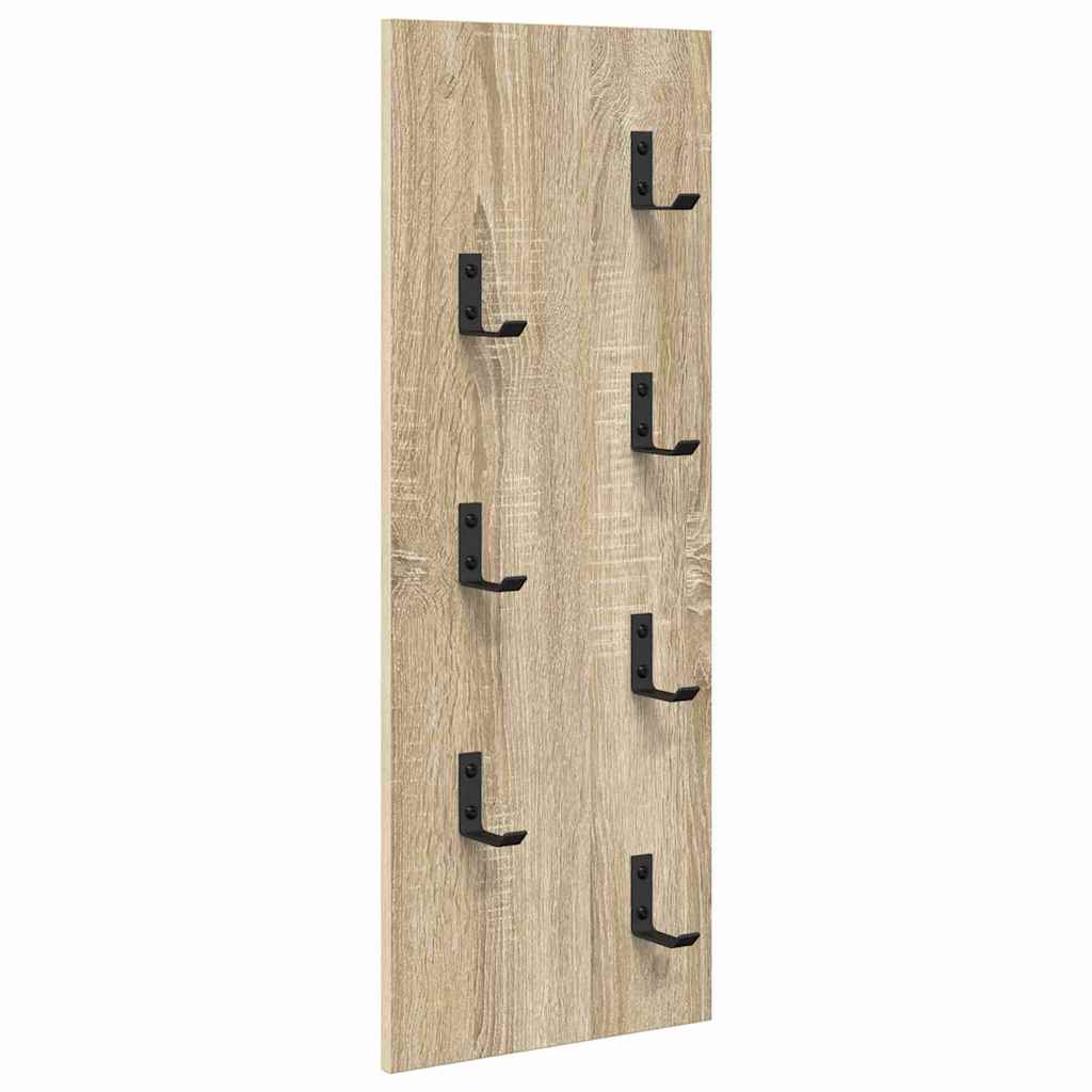 vidaXL Τοίχου Κρεμάστρα Επιτοίχιο Δρύς Sonoma 30 x 1,5 x 80 εκ.