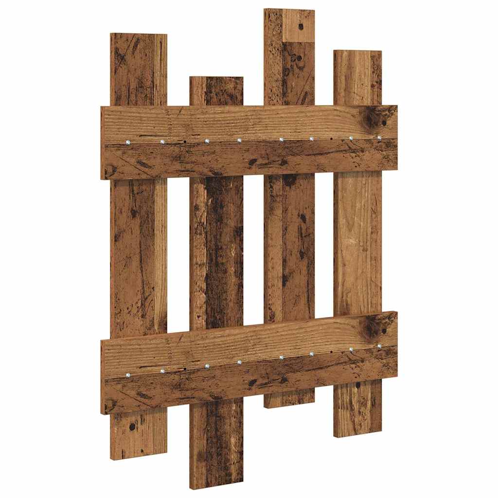 vidaXL Τοίχου Κρεμάστρα Επιτοίχιο Παλιό ξύλο 60 x 3 x 82 εκ.