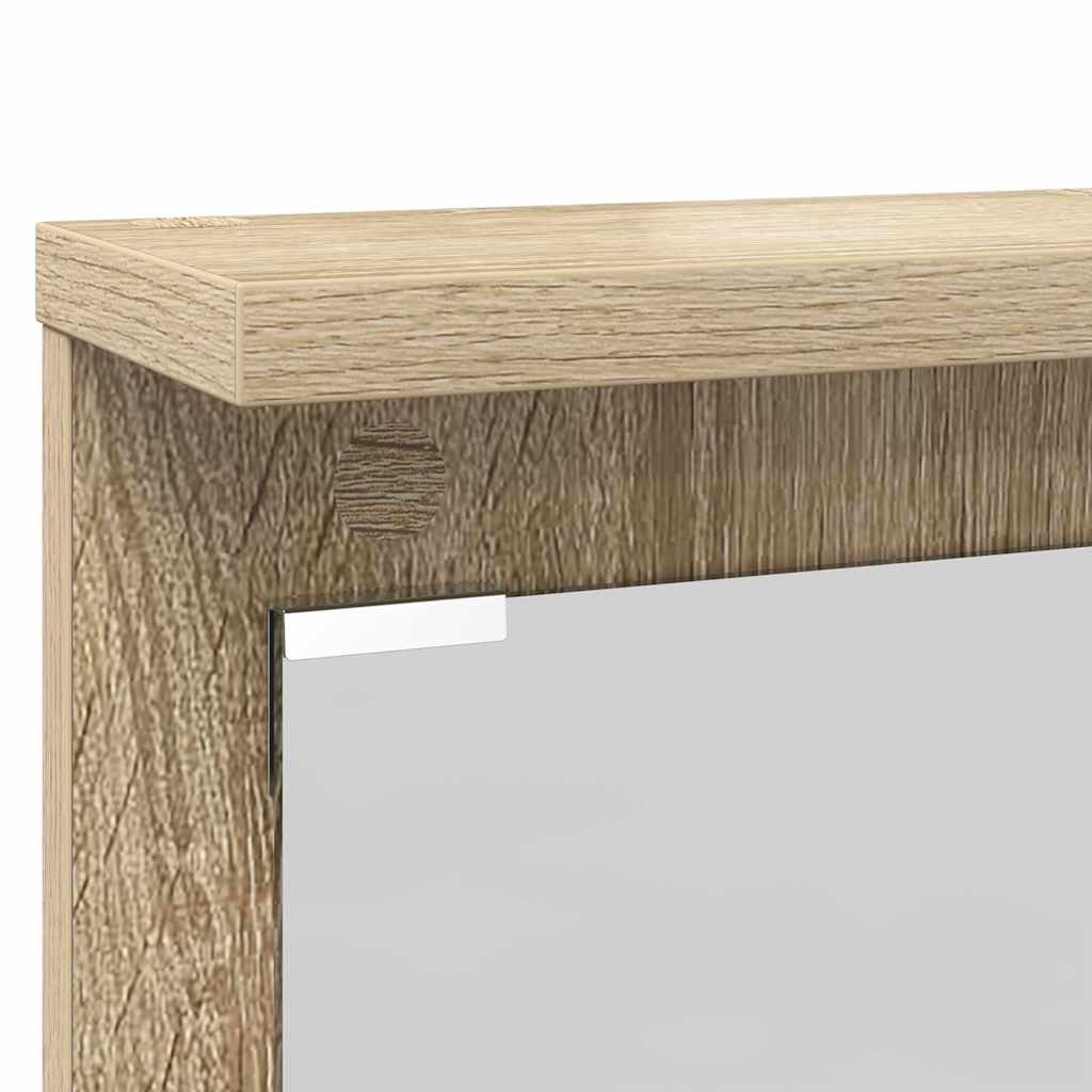 vidaXL Τοίχου Κρεμάστρα Επιτοίχιο Sonoma Δρυς 84 x 10 x 80 εκ.