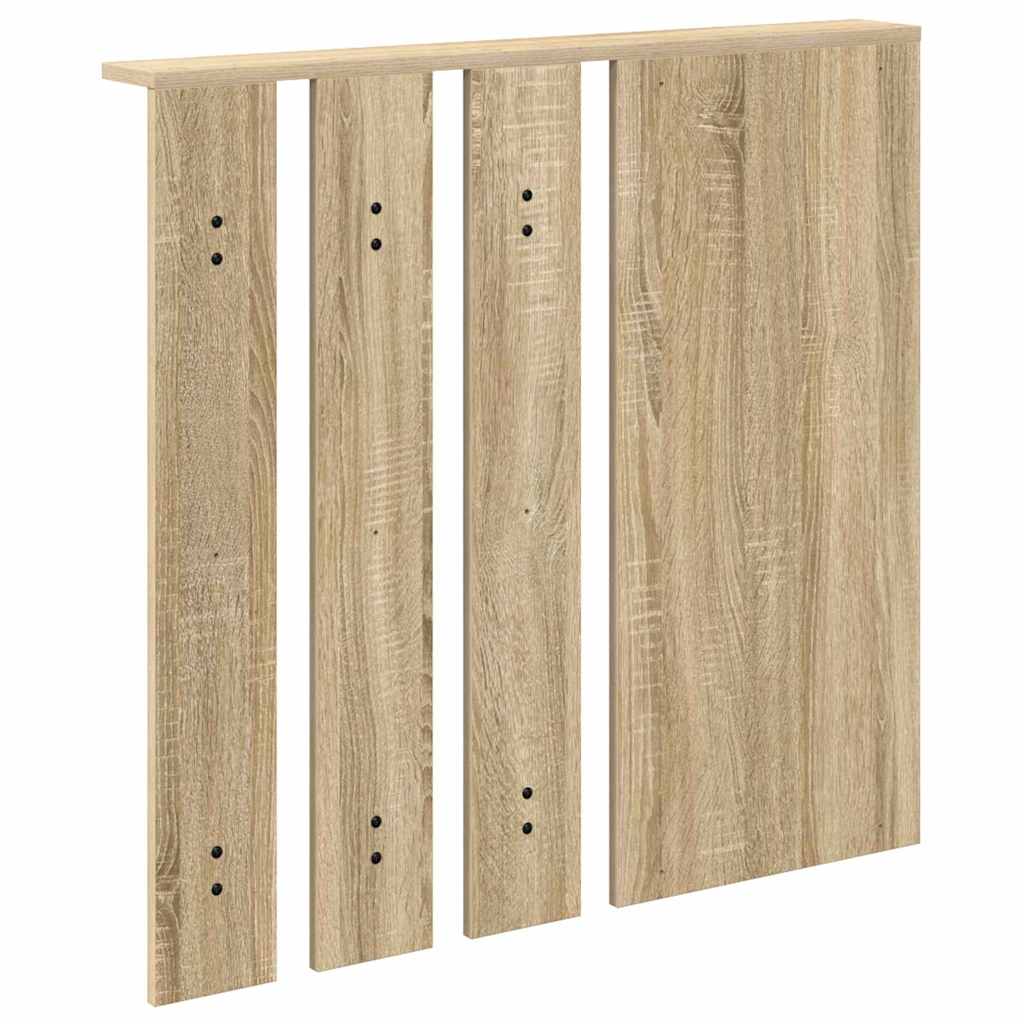 vidaXL Τοίχου Κρεμάστρα Επιτοίχιο Sonoma Δρυς 84 x 10 x 80 εκ.