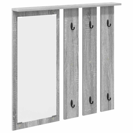 vidaXL Τοίχου Κρεμάστρα Επιτοίχιο Γκρι sonoma 84 x 10 x 80 εκ.
