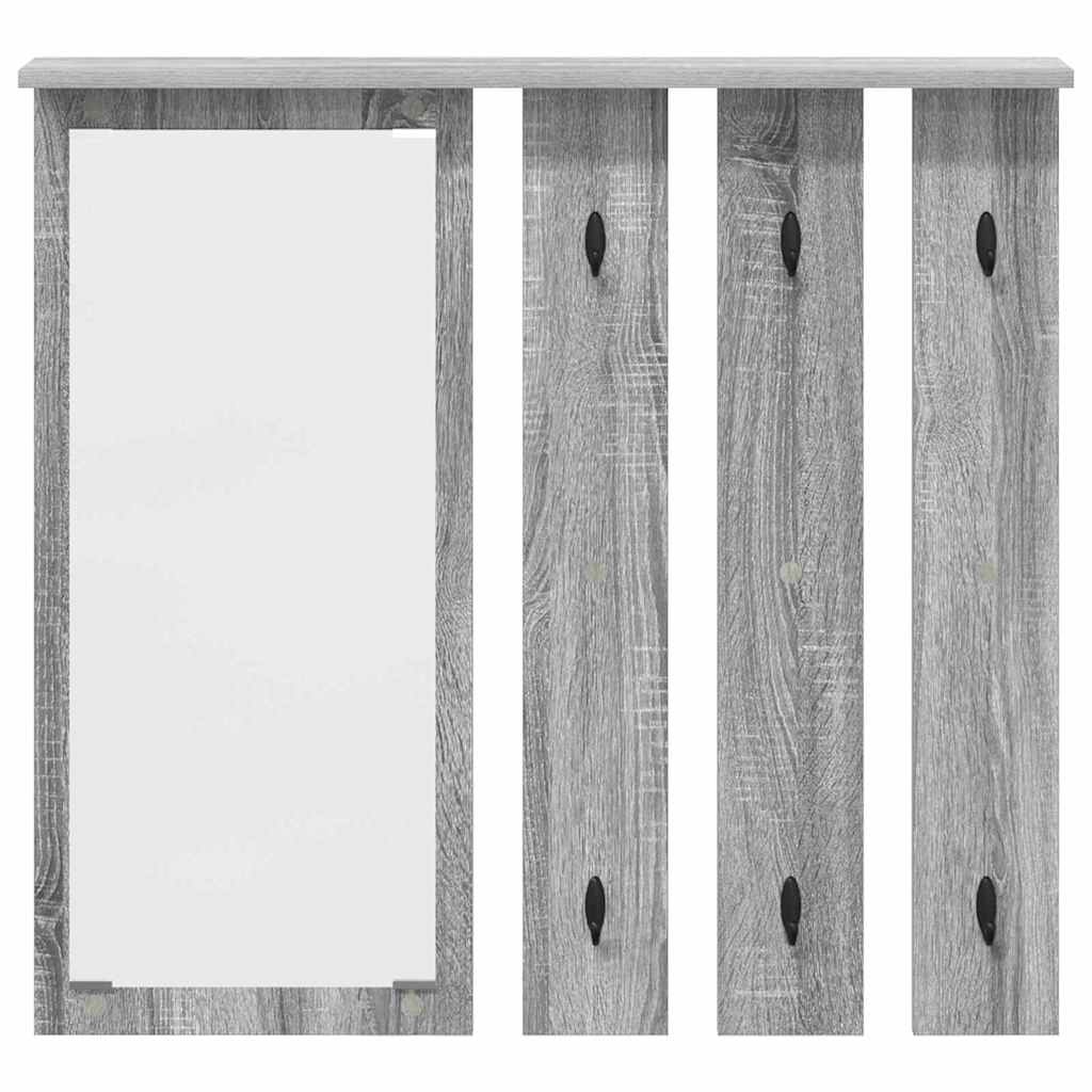 vidaXL Τοίχου Κρεμάστρα Επιτοίχιο Γκρι sonoma 84 x 10 x 80 εκ.