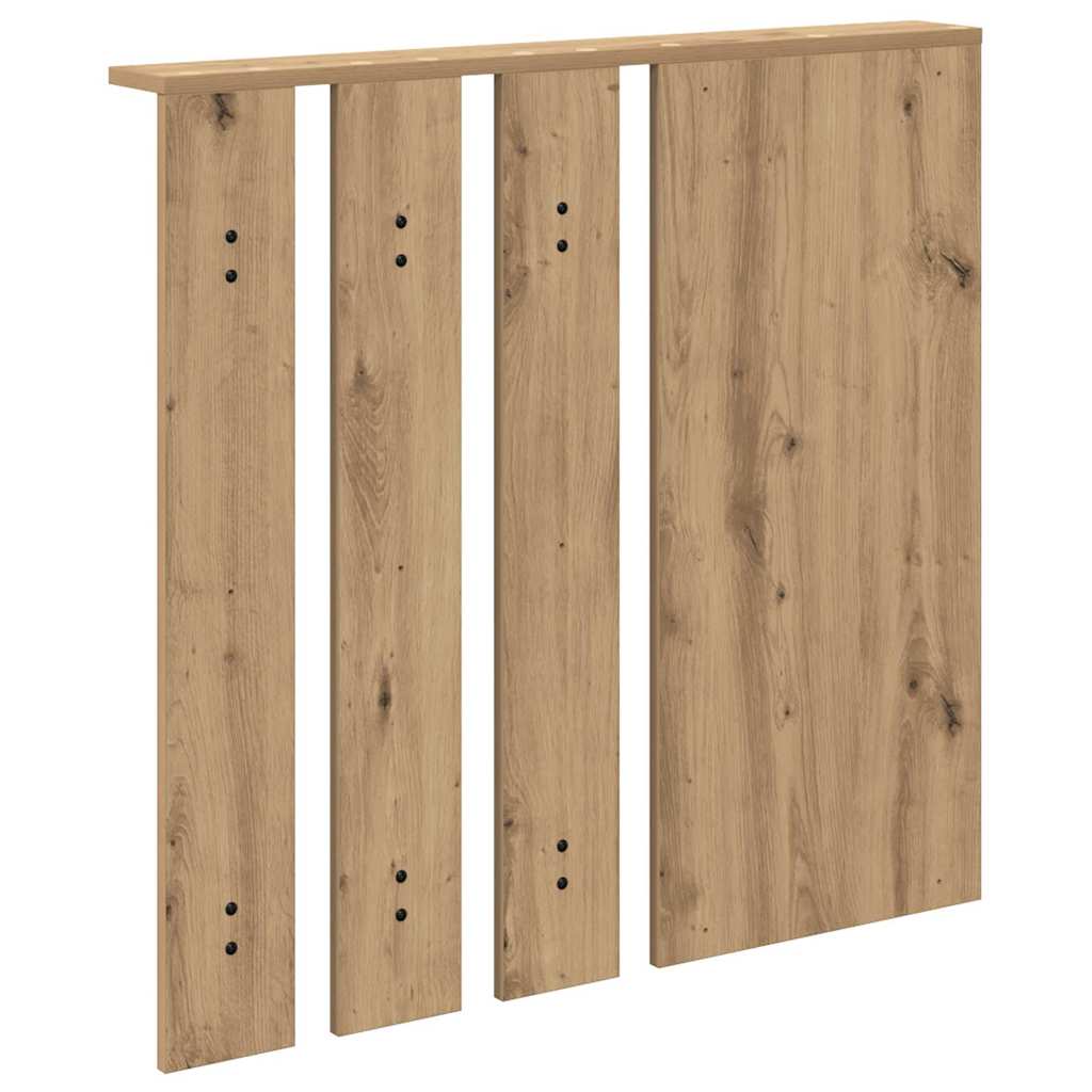 vidaXL Τοίχου Κρεμάστρα Επιτοίχιο artisan δρυς 84 x 10 x 80 εκ.