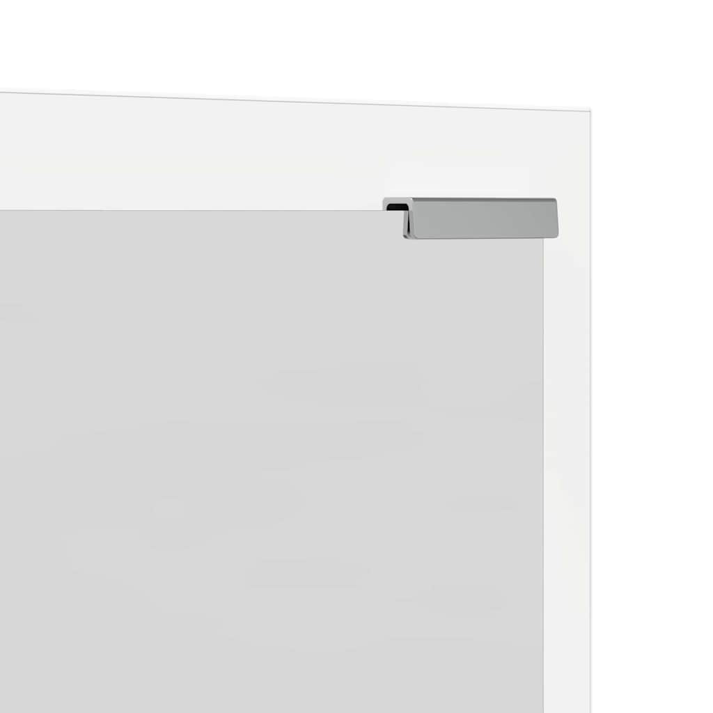 vidaXL Τοίχου Κρεμάστρα Επιτοίχιο Λευκό 100 x 10 x 100 εκ.