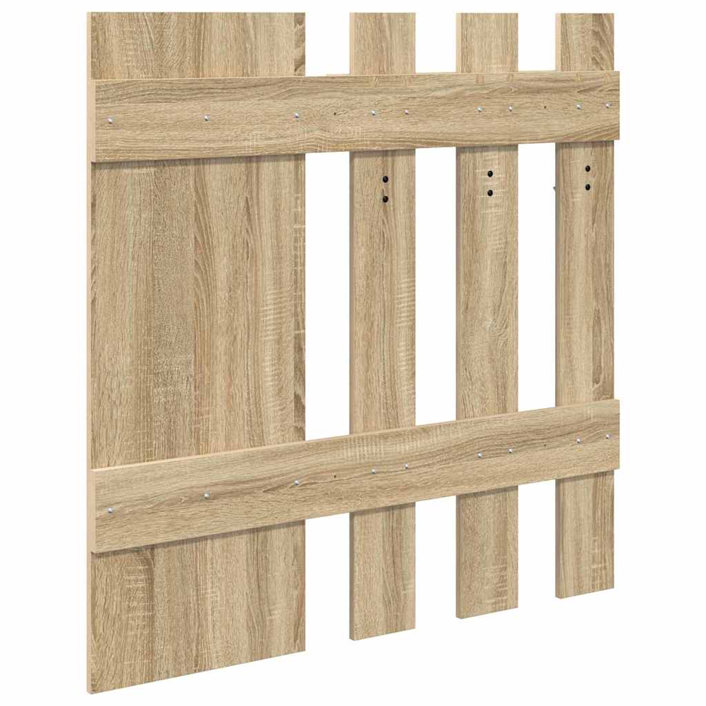 vidaXL Τοίχου Κρεμάστρα Επιτοίχιο Δρύς Sonoma 100 x 10 x 100 εκ.