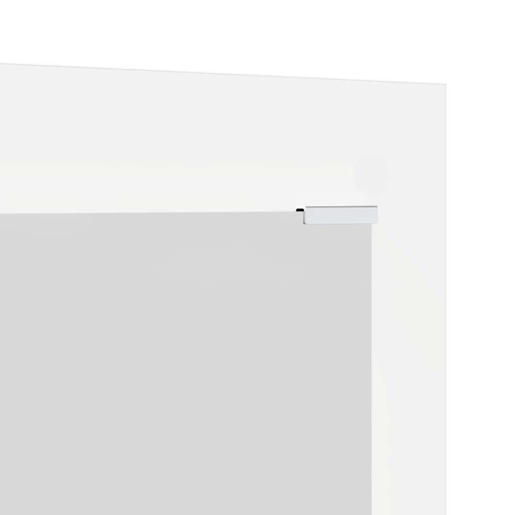 vidaXL Τοίχου Κρεμάστρα Επιτοίχιο Λευκό 96 x 1,5 x 90 εκ