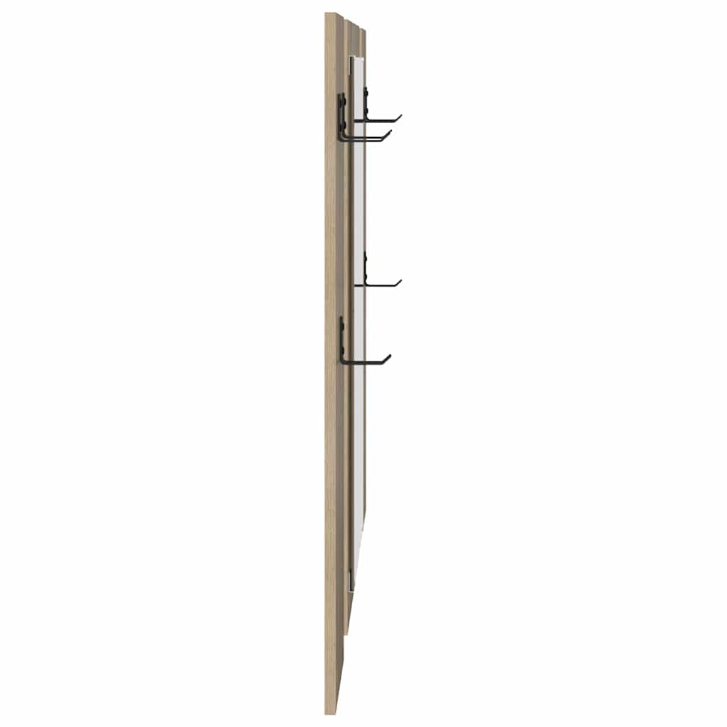 vidaXL Τοίχου Κρεμάστρα Επιτοίχιο Δρύς Sonoma 96 x 1,5 x 90 εκ