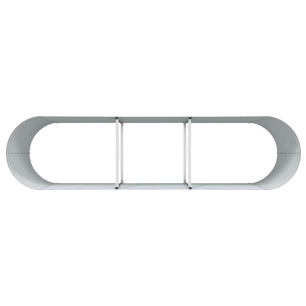 vidaXL Ανεβασμένο Κρεβάτι Καφέ 320 x 80 x 81 cm Ατσάλι