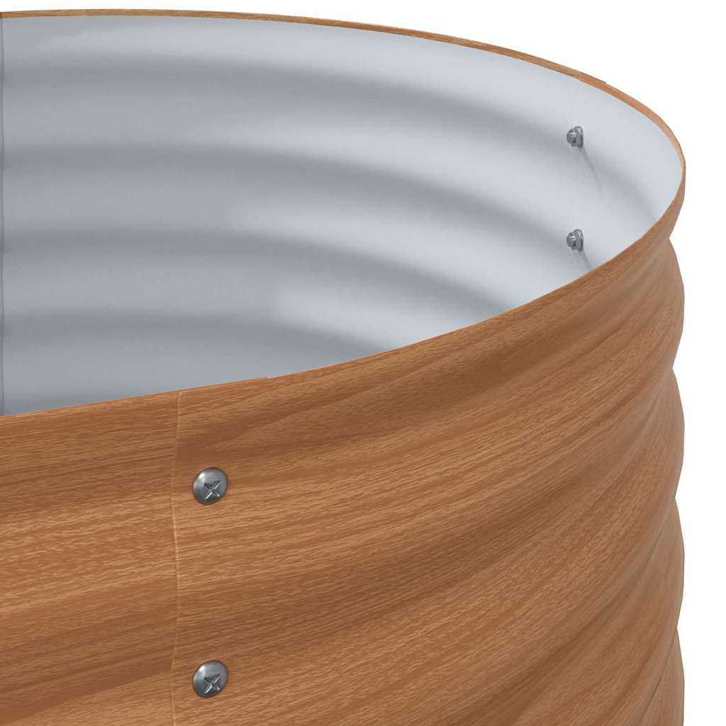 vidaXL Ανεβασμένο Κρεβάτι Καφέ 400 x 80 x 44 cm Ατσάλι