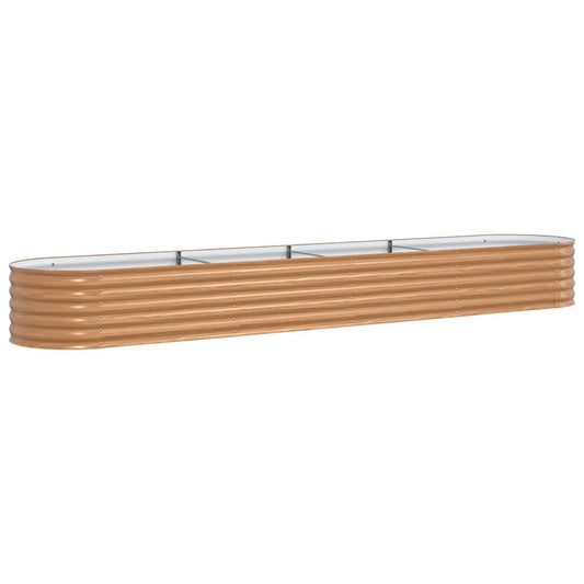 vidaXL Ανεβασμένο Κρεβάτι Καφέ 400 x 80 x 44 cm Ατσάλι